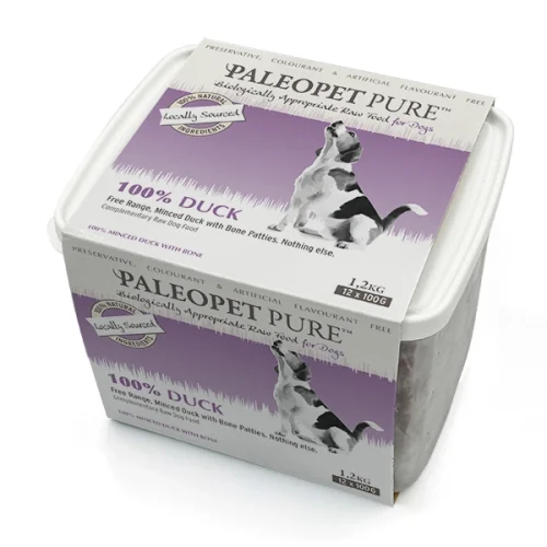 PaleoPet | Complementary Meal | 100% Duck 1.2Kg (12 x 100g) (Online Only)
