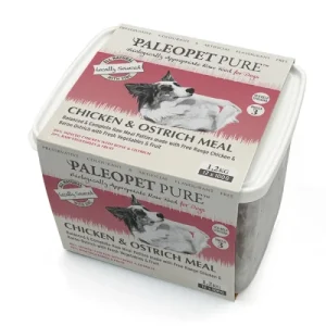 PaleoPet | Complete Meal | Chicken & Ostrich Patties 1.2Kg (12 x 100g) (Online Only)